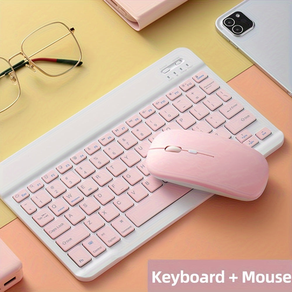 Ultra-Slim Wireless Keyboard and Mouse Set – Bluetooth Combo for Laptop & Tablet