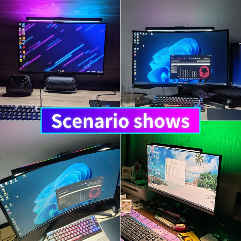 RGB Monitor Light Bar – Gaming Screen Lamp with Eye Protection