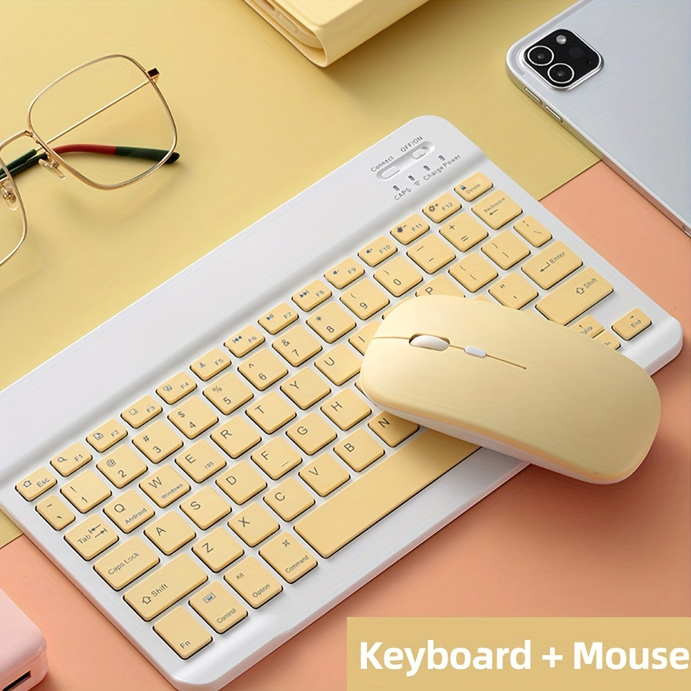 Ultra-Slim Wireless Keyboard and Mouse Set – Bluetooth Combo for Laptop & Tablet