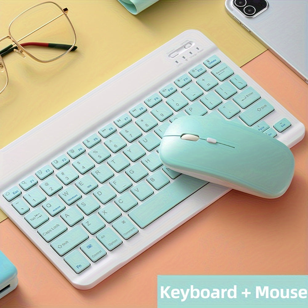 Ultra-Slim Wireless Keyboard and Mouse Set – Bluetooth Combo for Laptop & Tablet