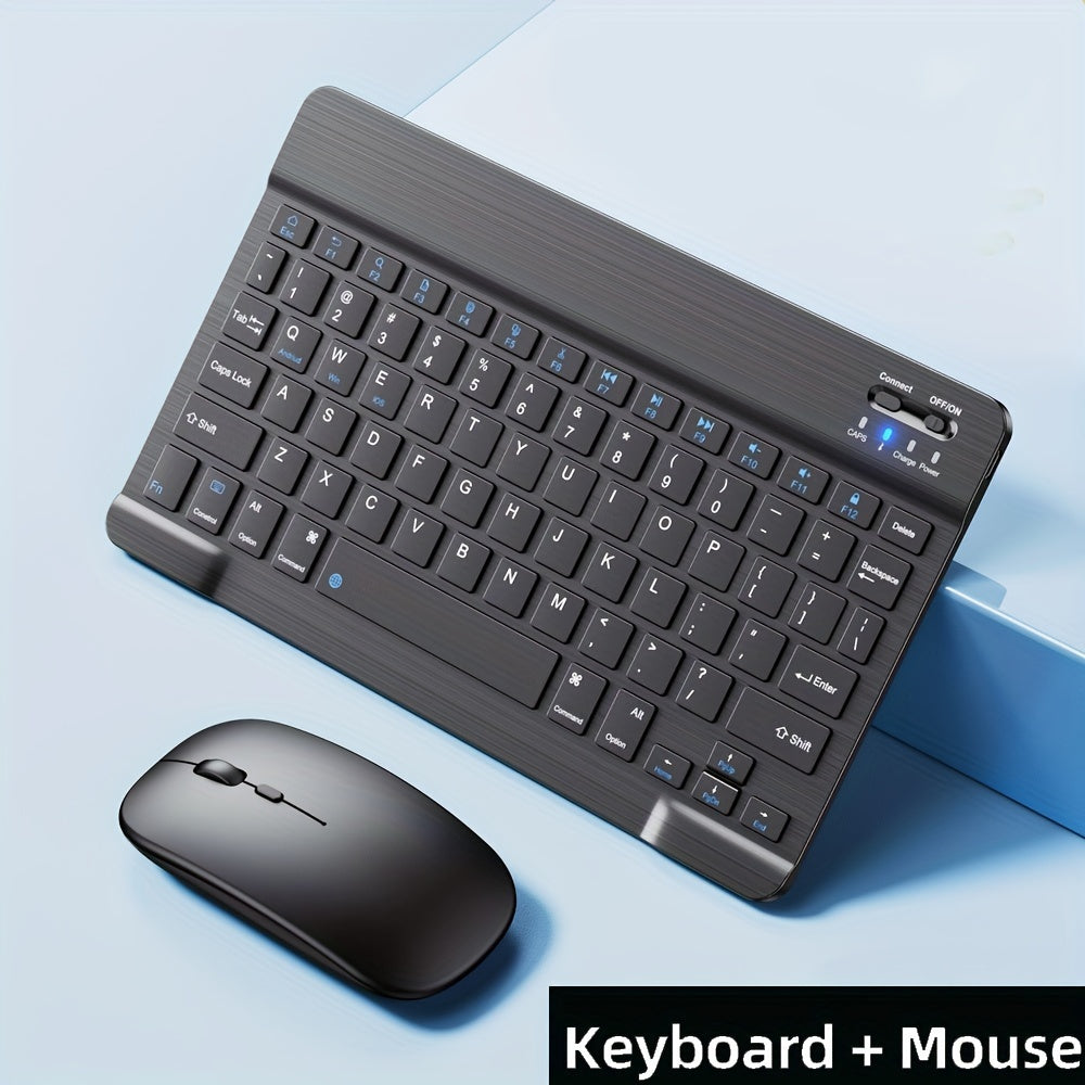 Ultra-Slim Wireless Keyboard and Mouse Set – Bluetooth Combo for Laptop & Tablet