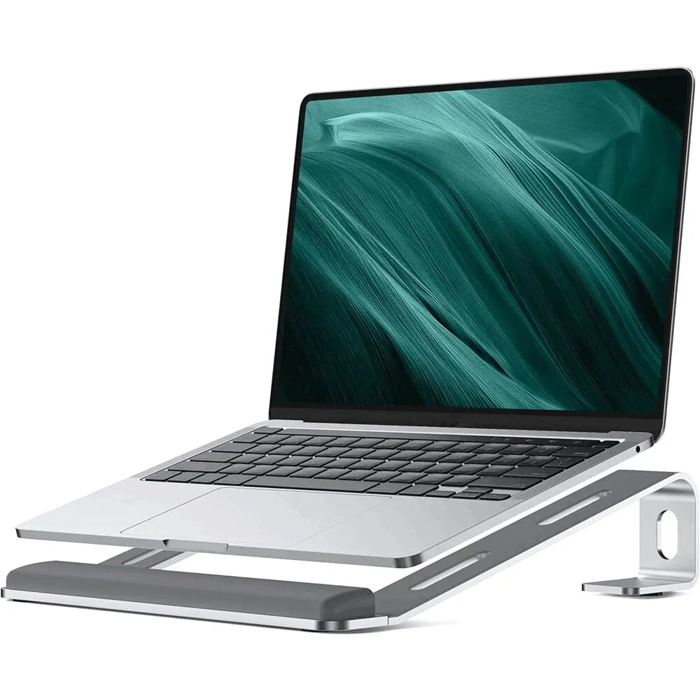 Ergonomic Aluminum Laptop Stand – Portable Stand with Wrist Support