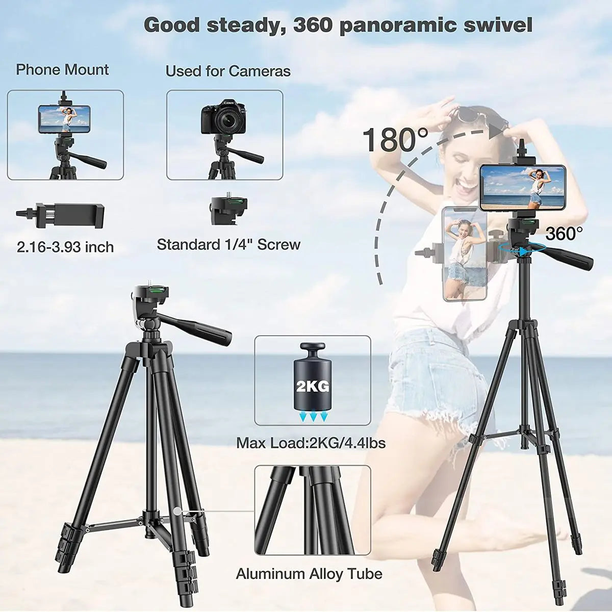 Tripod For Mobile Tripod Camera Portable SLR Bluetooth-compatible