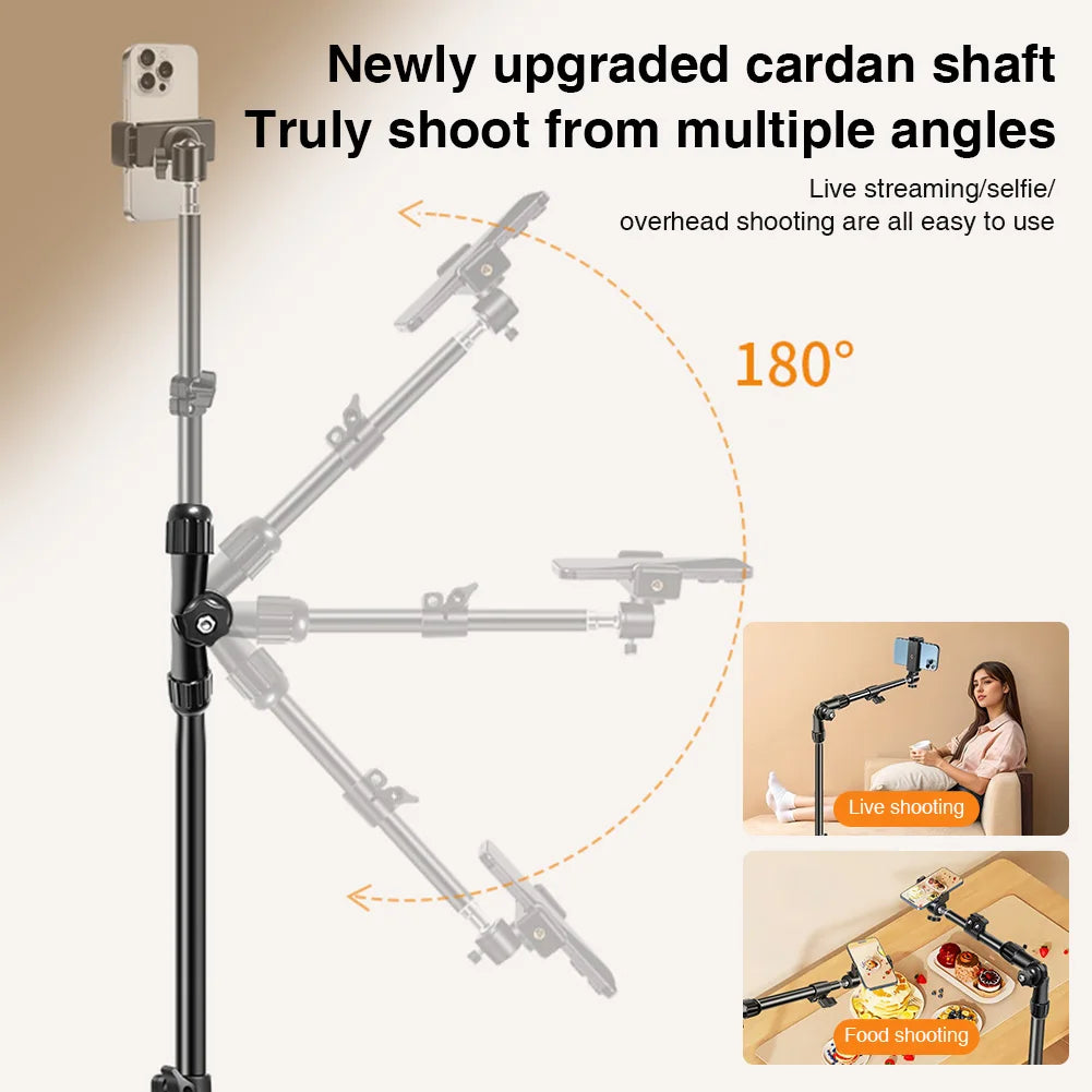 Phone Tripod Stand – Adjustable Tripod for Video Recording and Live Streaming