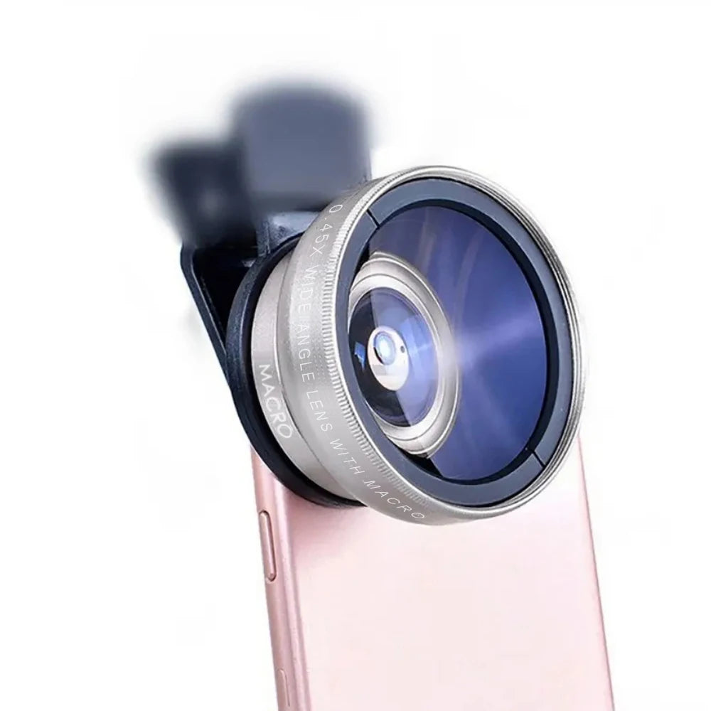 2-in-1 Phone Camera Lens Kit – Wide Angle & Macro Lens for Smartphones