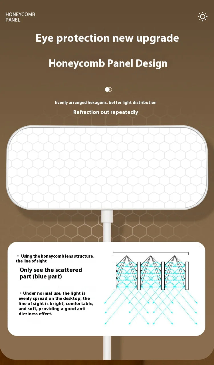 360° Adjustable Clip-On Desk Lamp – USB Rechargeable Reading Light