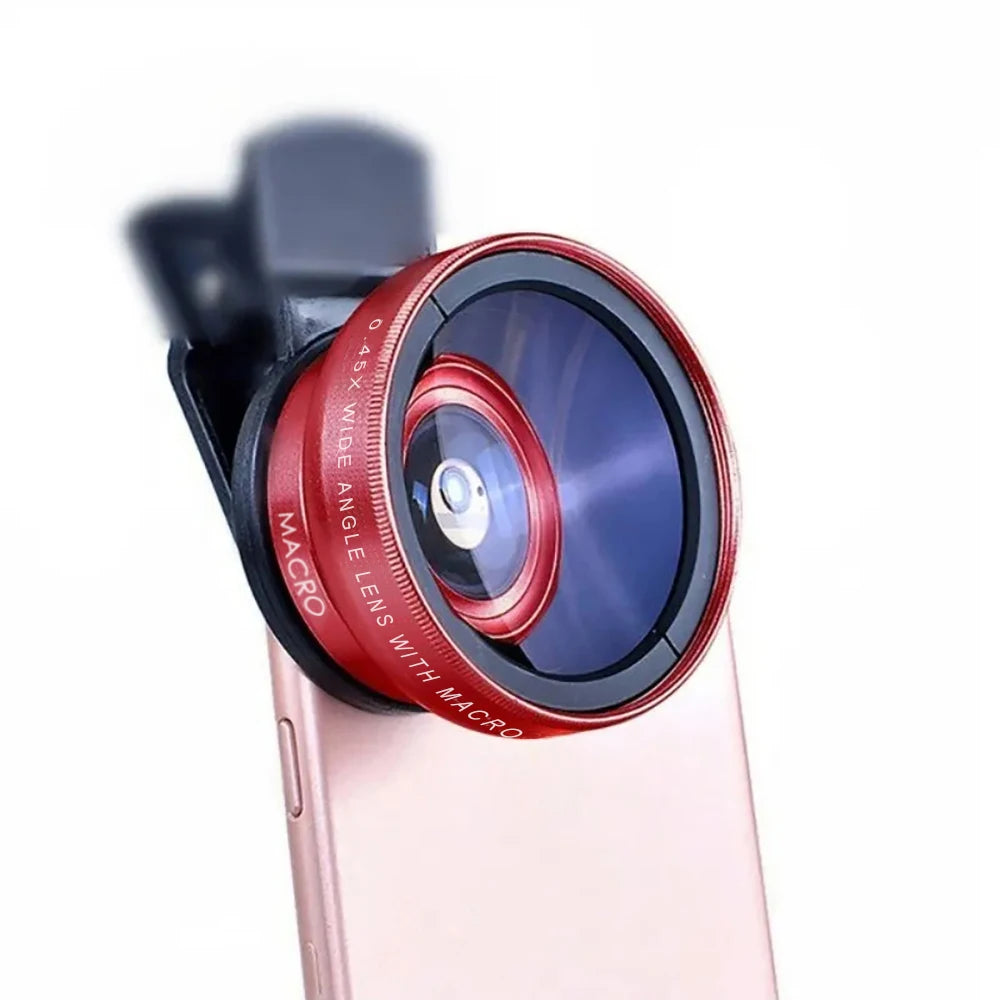 2-in-1 Phone Camera Lens Kit – Wide Angle & Macro Lens for Smartphones