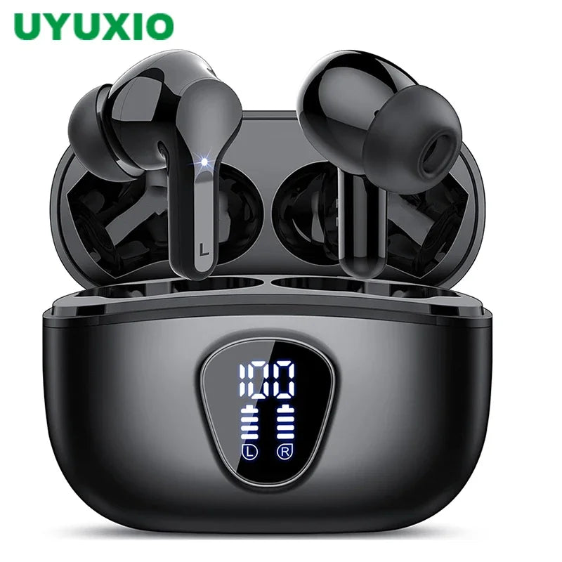 Wireless Earbuds Bluetooth 5.3 – HiFi Stereo Earphones with ENC Noise Cancelling