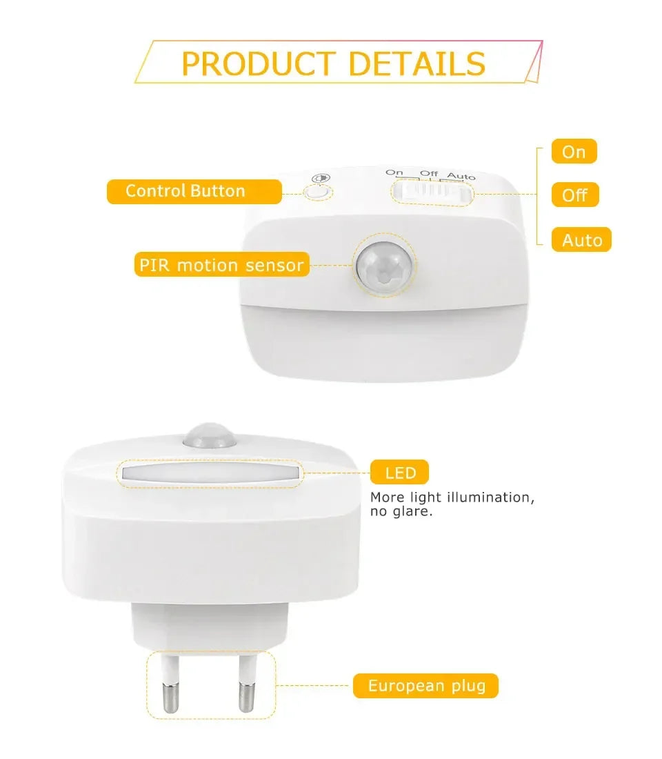 Motion Sensor LED Under Cabinet Light – Night Light for Kitchen and Closet