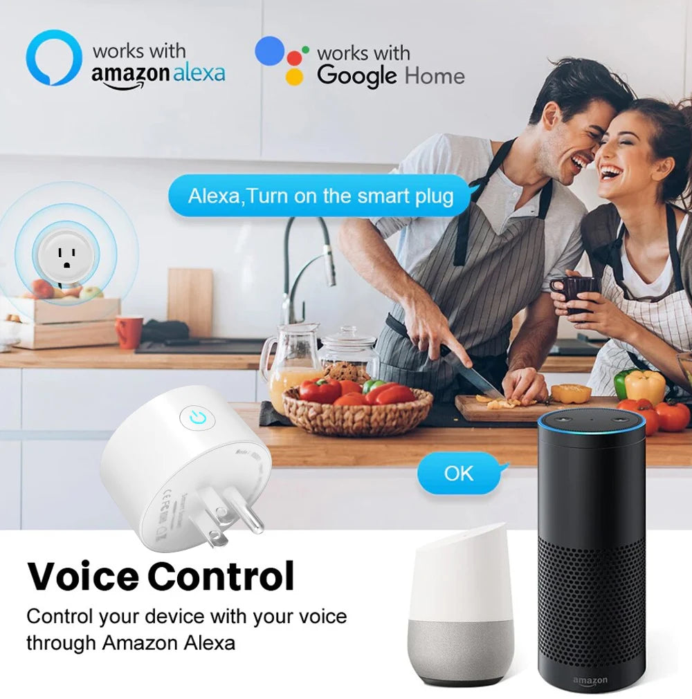 Smart Plug WiFi/Zigbee Socket – Power Monitoring Smart Home Outlet