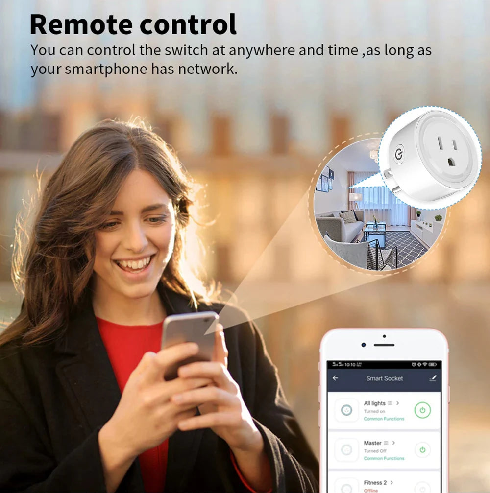 Smart Plug WiFi/Zigbee Socket – Power Monitoring Smart Home Outlet