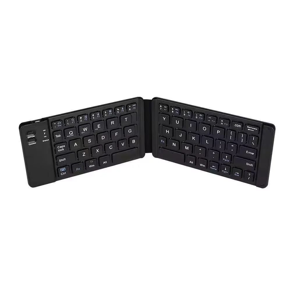 Folding Wireless Keyboard with Touchpad – Portable Rechargeable Mini Keyboard