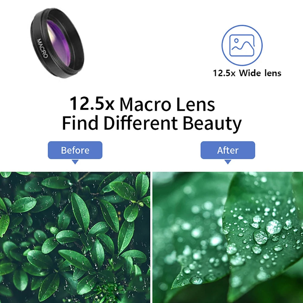 2-in-1 Phone Camera Lens Kit – Wide Angle & Macro Lens for Smartphones