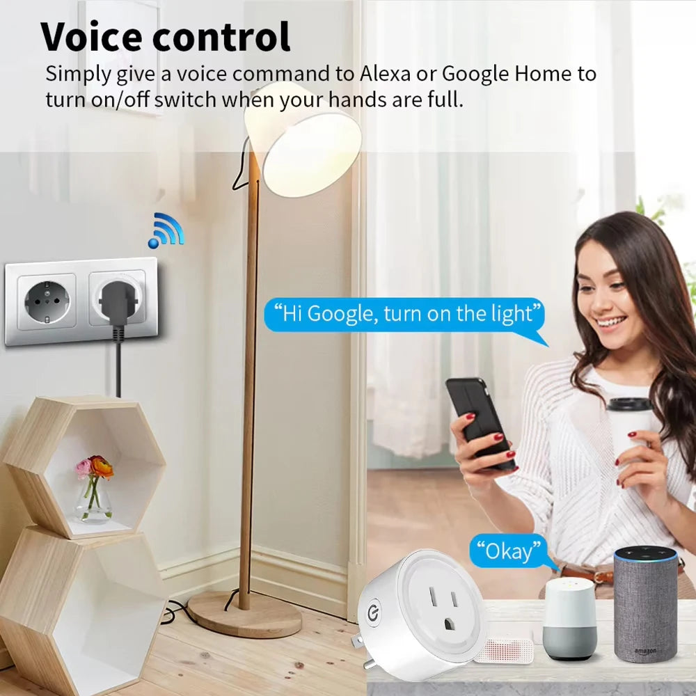 Smart Plug WiFi/Zigbee Socket – Power Monitoring Smart Home Outlet