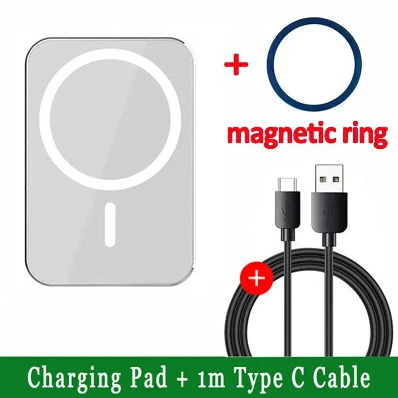 30W Magnetic Wireless Power Bank for iPhone – Fast Charging MagSafe Battery Pack
