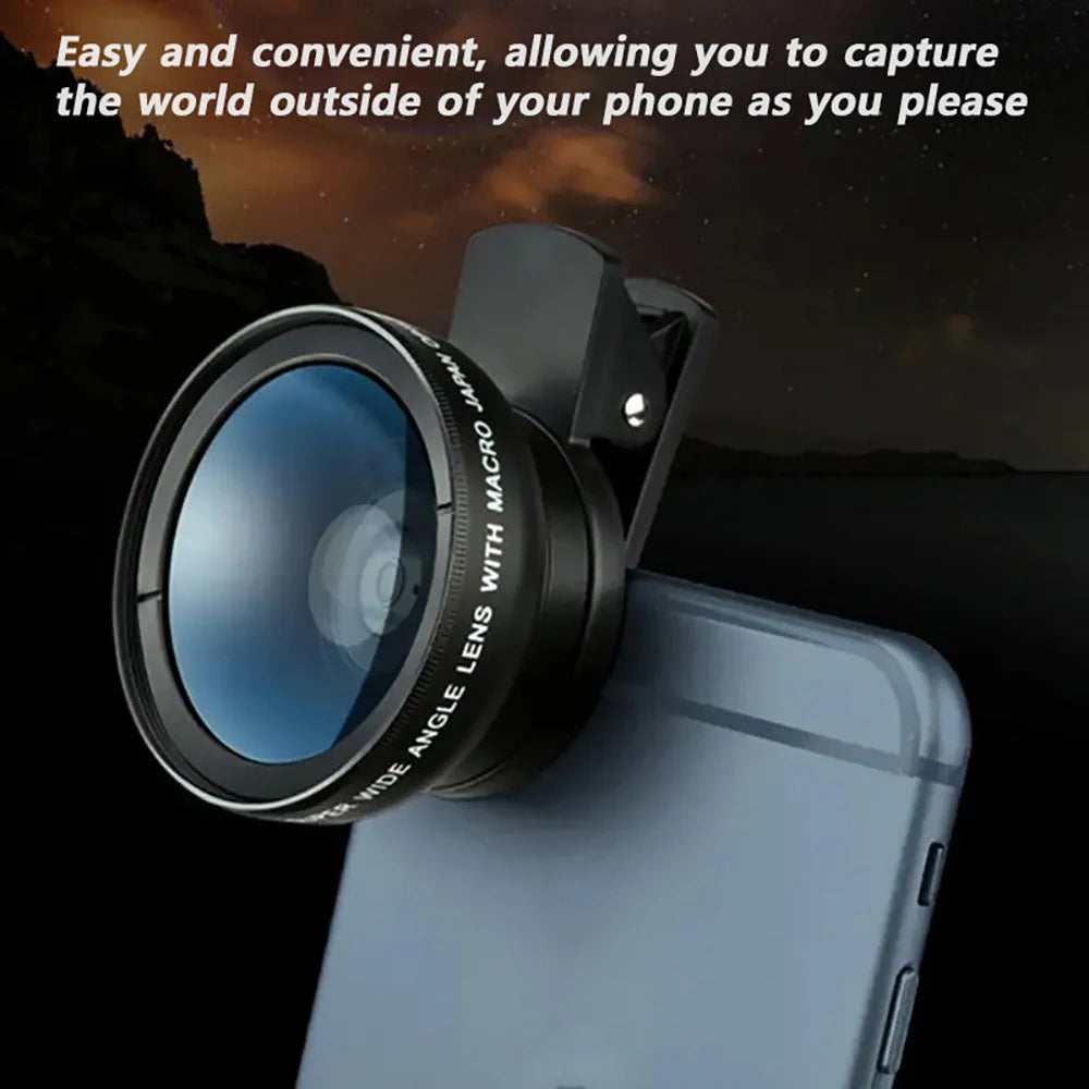 2-in-1 Phone Camera Lens Kit – Wide Angle & Macro Lens for Smartphones