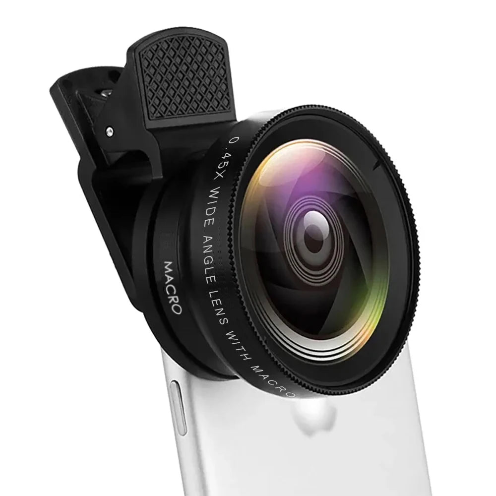 2-in-1 Phone Camera Lens Kit – Wide Angle & Macro Lens for Smartphones