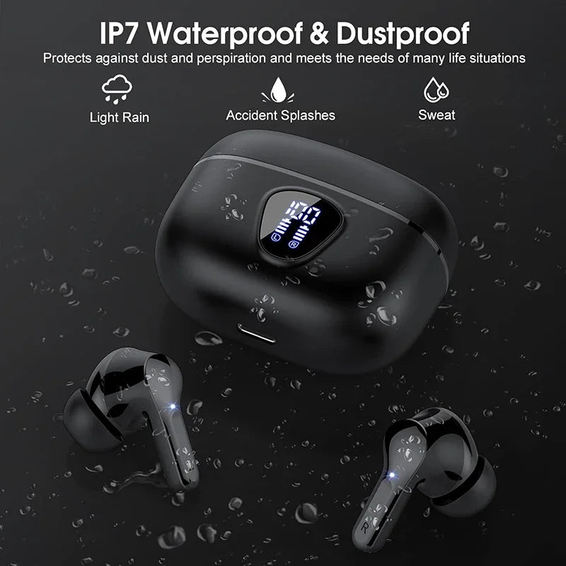 Wireless Earbuds Bluetooth 5.3 – HiFi Stereo Earphones with ENC Noise Cancelling