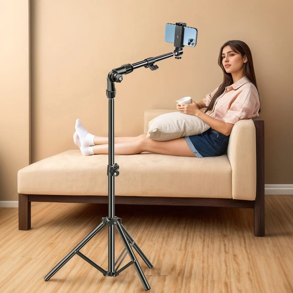 Phone Tripod Stand – Adjustable Tripod for Video Recording and Live Streaming