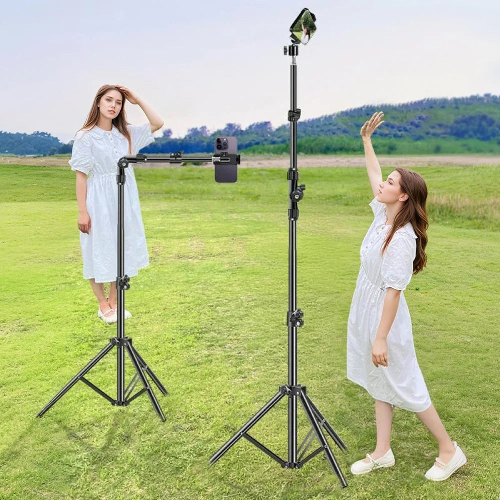 Phone Tripod Stand – Adjustable Tripod for Video Recording and Live Streaming