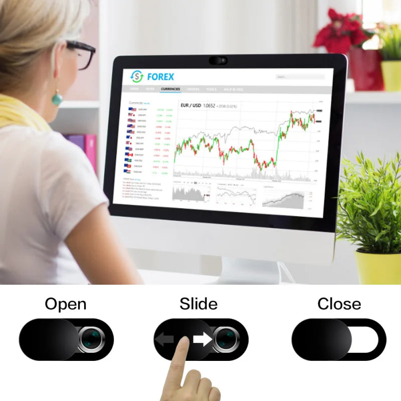 Webcam Cover Slider – Privacy Camera Cover for Laptop, Tablet, and Phone
