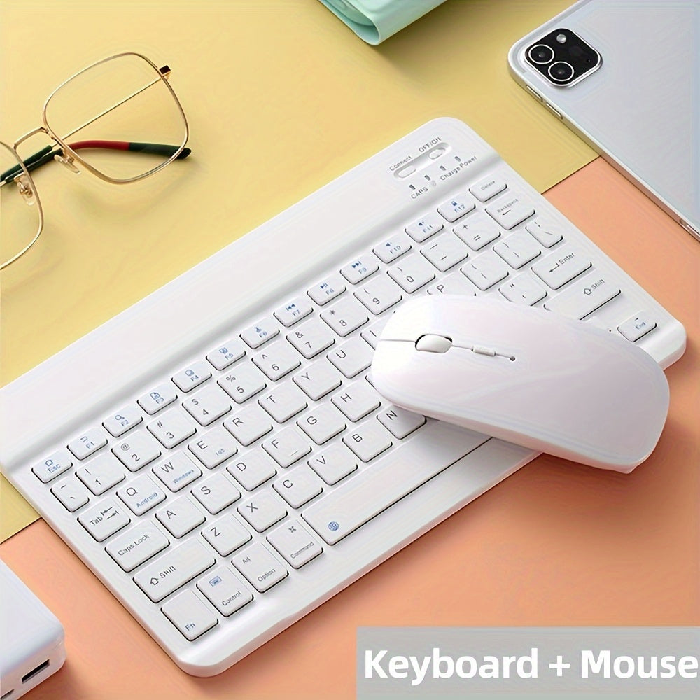 Ultra-Slim Wireless Keyboard and Mouse Set – Bluetooth Combo for Laptop & Tablet