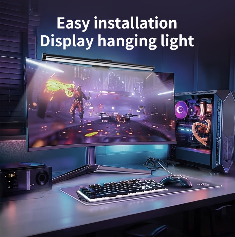 RGB Monitor Light Bar – Gaming Screen Lamp with Eye Protection